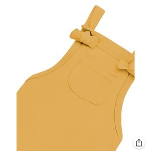 KYTE BABY bamboo jersey overalls in Marigold - 2T